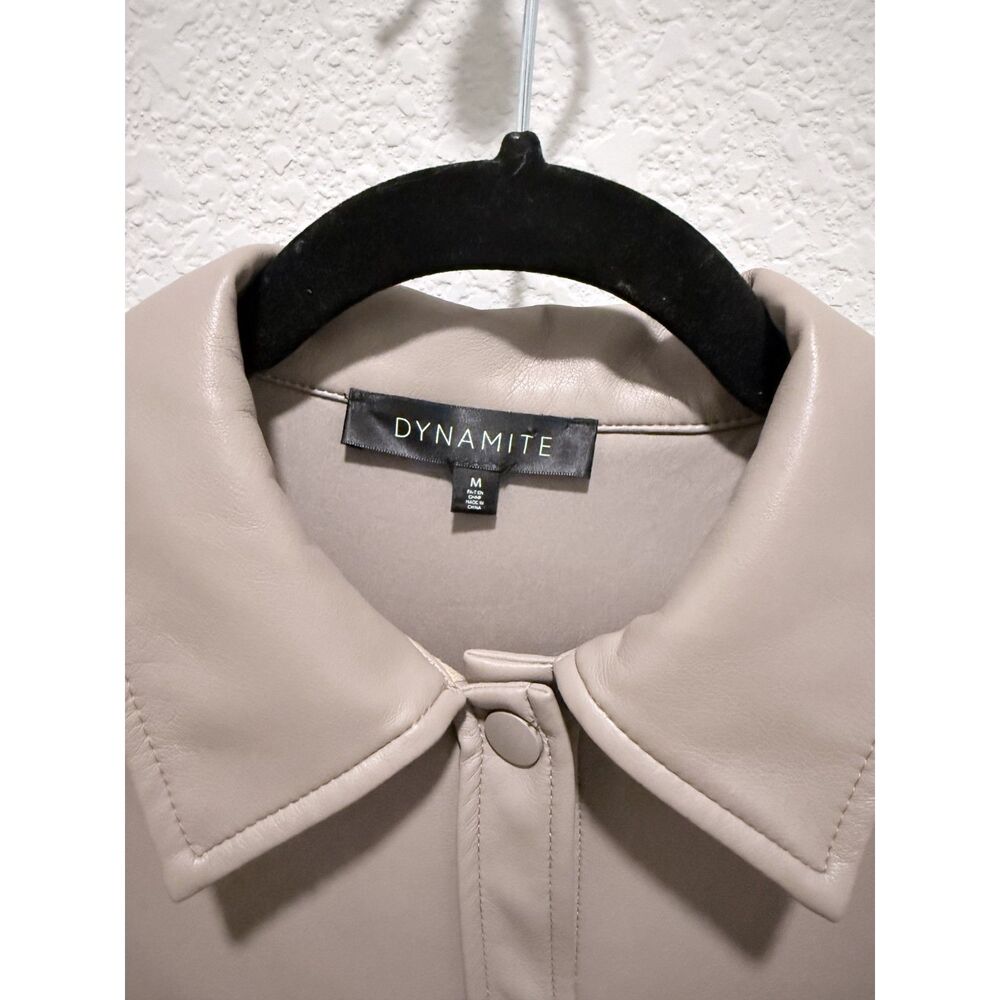 Dynamite Faux Leather Shacket